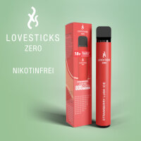 Lovesticks 800 - Strawberry Lush Ice Nikotinfrei